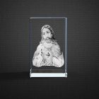 Lord Jesus 3D Crystal 360 Degree Statue View Figurine