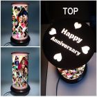 Personalized Anniversary Rotating Tower Led Lamp 