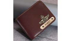 Customized Premium Quality Men's Wallet With Name & Charm | Brown Color | Men's Wallet
