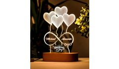 Gondget_3D Illusion Light lamp gift with you name customization  | Valenitne's day |Gondget