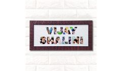 Name with photo customized collage photo frame 