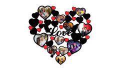 Love Heart Wall MDF Wooden Frame With Images