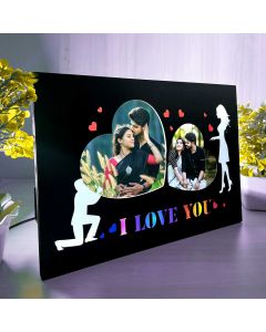 I love you LED Photo Frame |MDF  LED photo frame| Best gift for couples | Couples Gifts| Wedding Gift