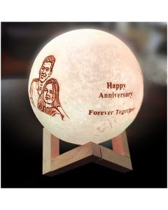 Personalized Moon Ball With Rechargeable multicolored Light 